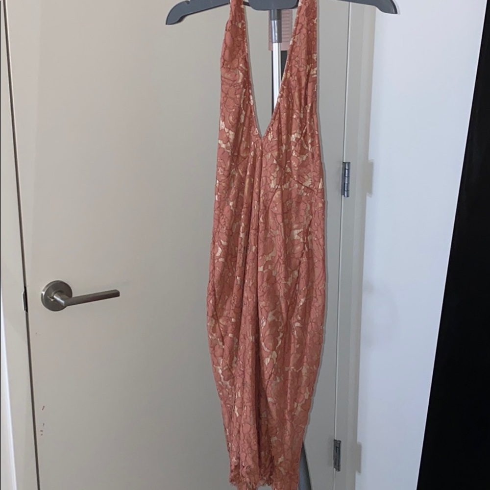 Missguided Low V Cut Dress